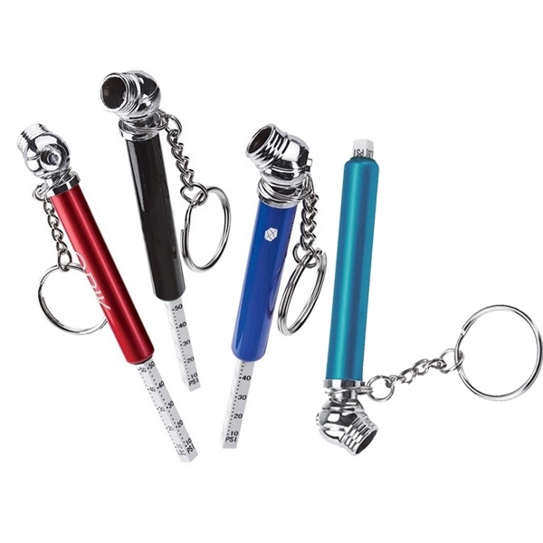 Mini Promotional Tire Pressure Gauge Keychain 1