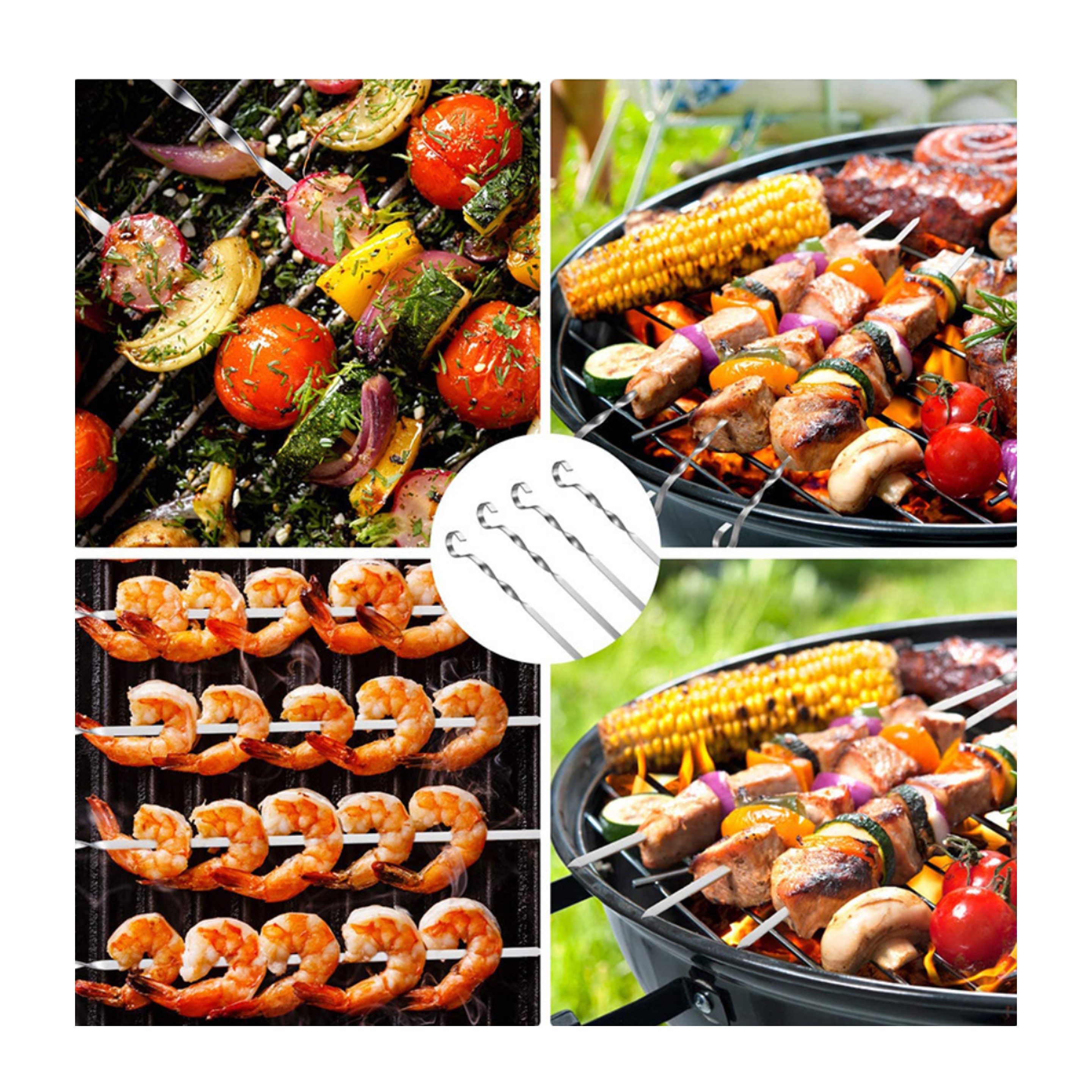 6pcs Grilling Skewers Set - OCEAN 3