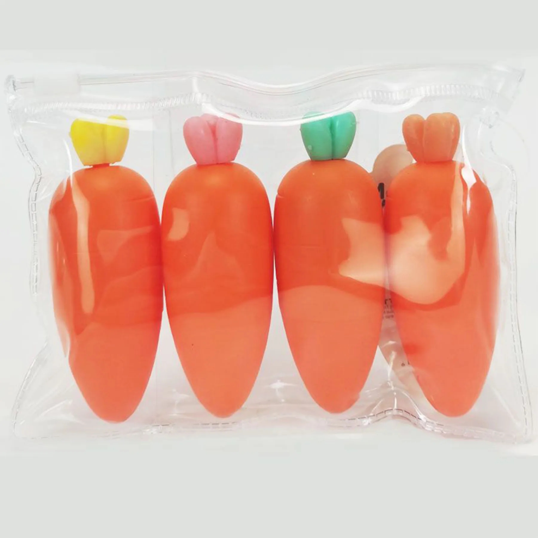 Pastel Carrot Shape Textliner Pens 3