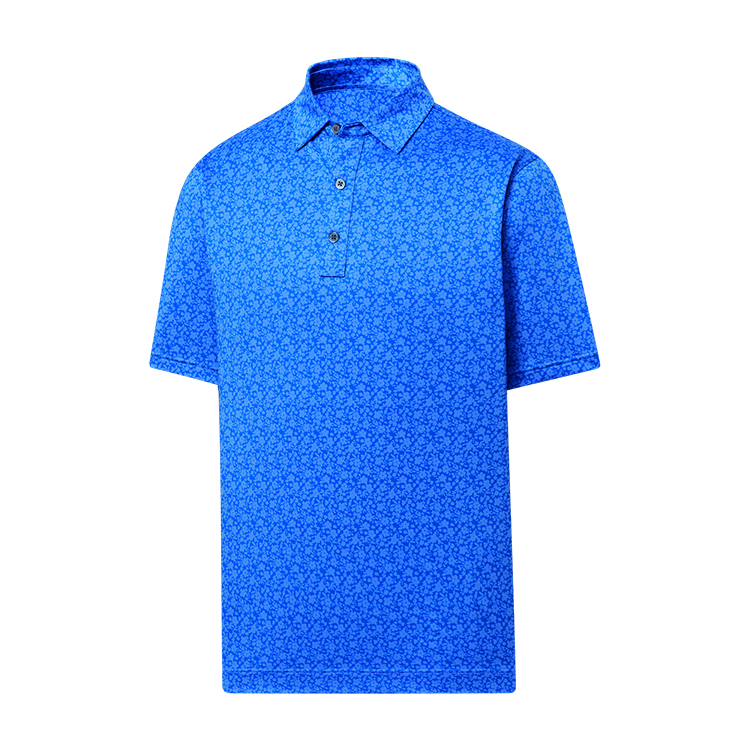 FootJoy Painted Floral Lisle - Self Collar Polo 6