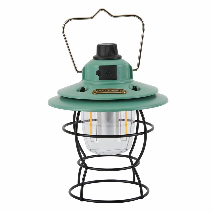 Retro Outdoor Camping Light & Picnic Lantern with Power Bank 15