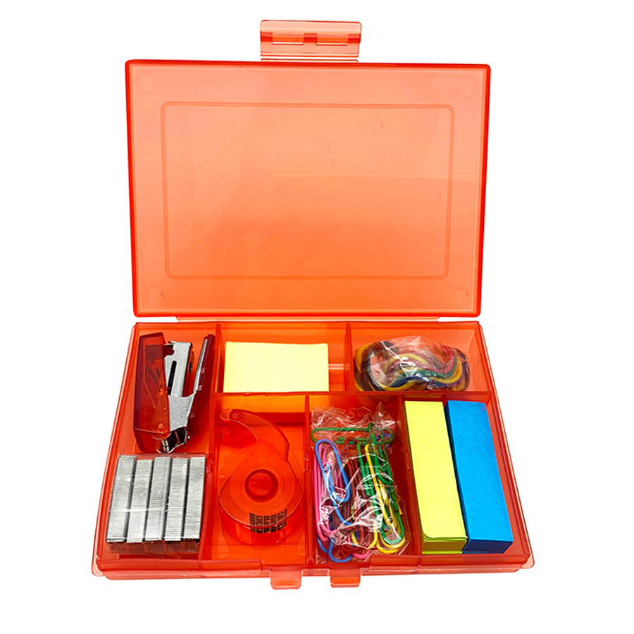 Back To School / Office Kit With Stapler, Staples, Sticky Notes, Rubber Bands, Paper Clips, And Tape 22