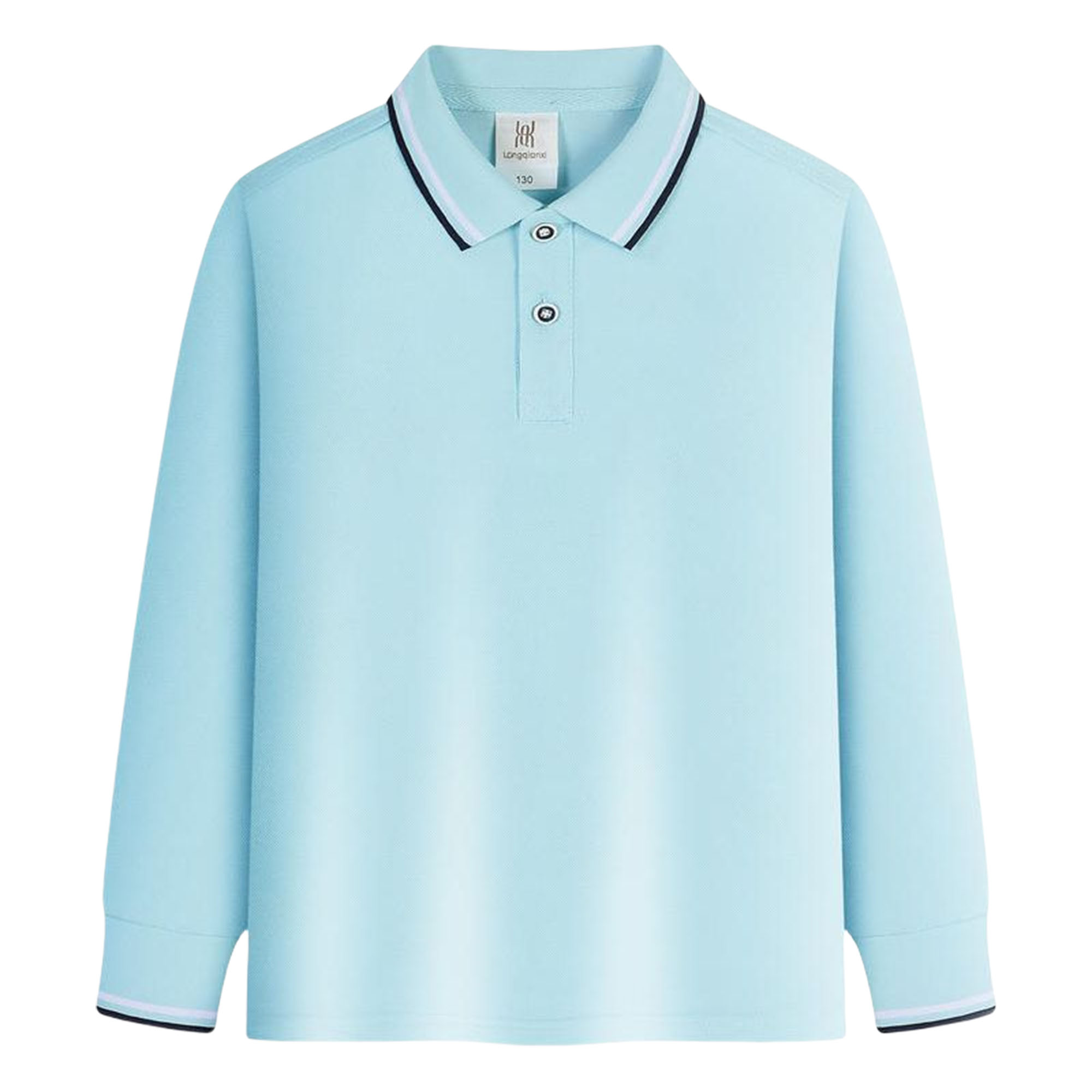 Custom Kids Polo Shirts Long Sleeve T-Shirts for Fall Boys Girls 6