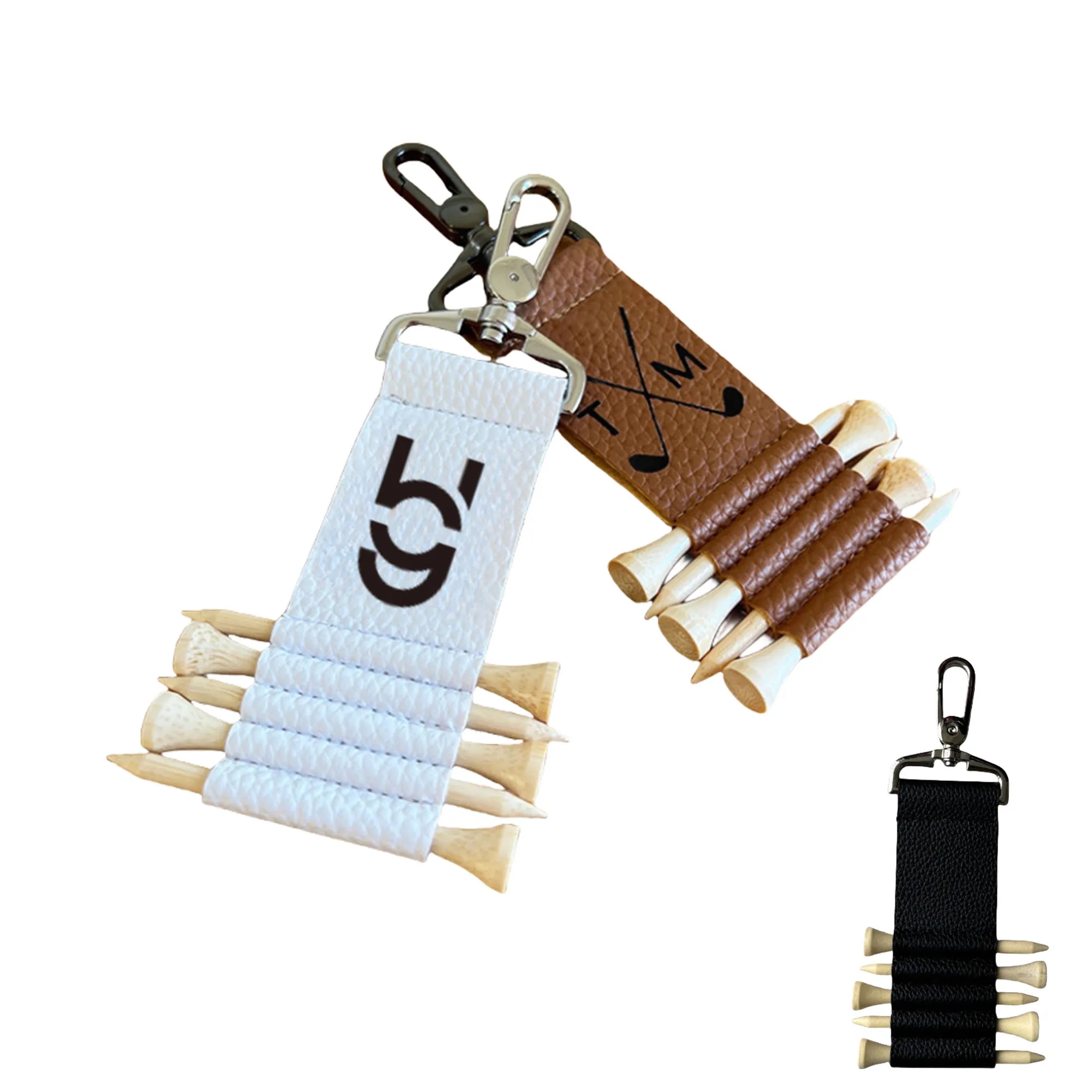 Leather Case Golf Tee Holder 2