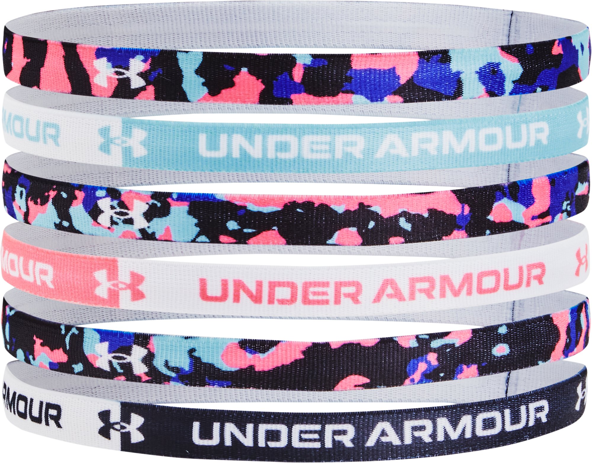 UA Graphic Girls' 6 Pack Headbands 30