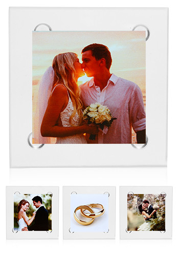 4 in Square Full Color Glass Coasters
