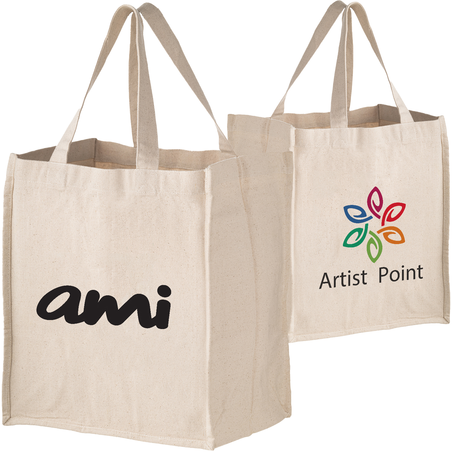 Premium 14 oz. Heavy Duty Canvas Tote Bag w/ Gusset (13" x 15" x 10"), custom tote bag with logo imprint 2
