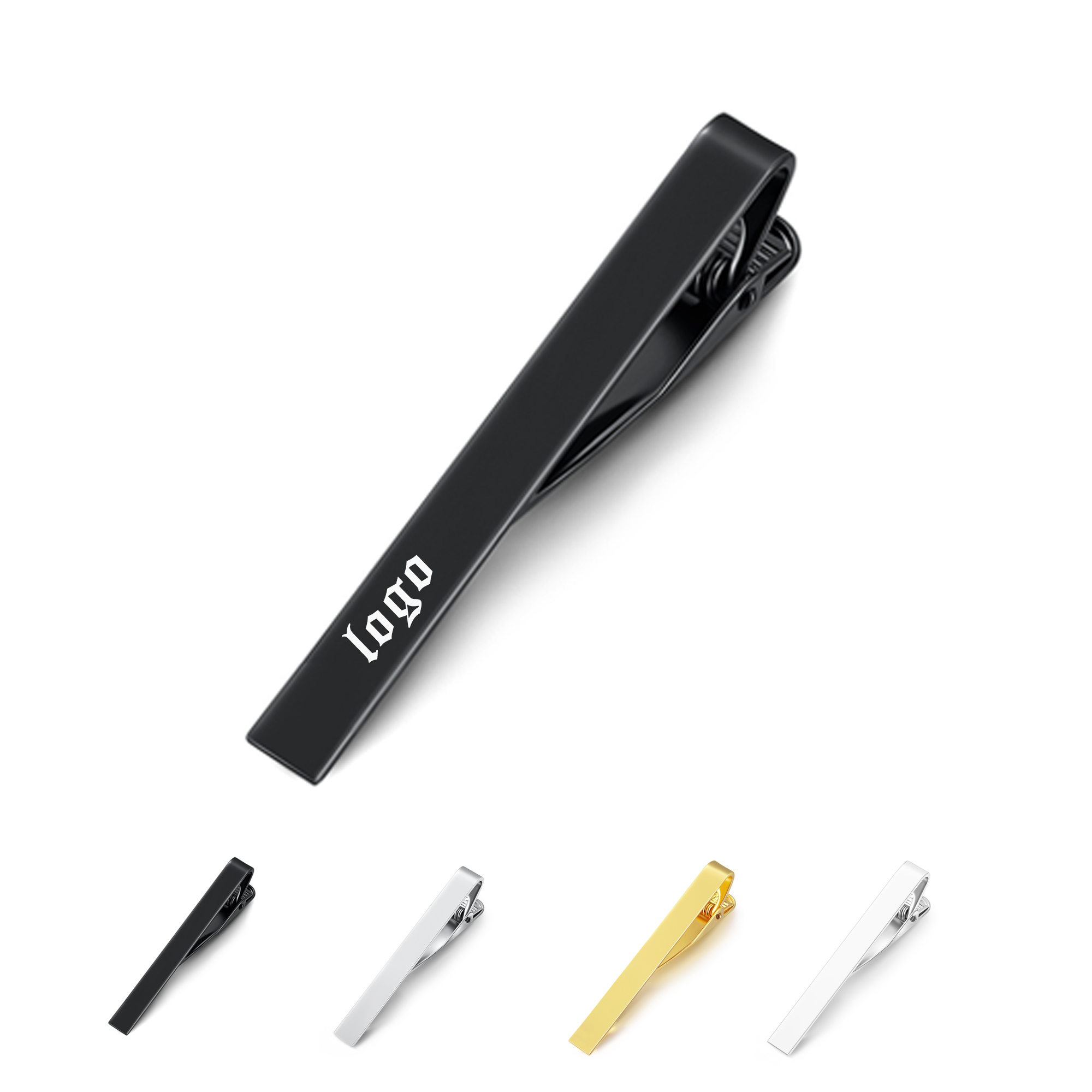 Metallic Glossy Tie Clips 3