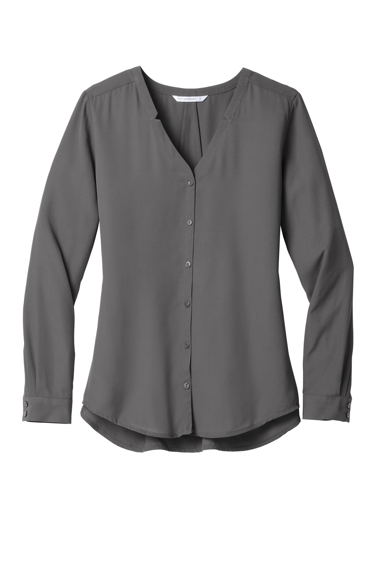 Port Authority Women's Long Sleeve Button-Front Blouse. LW700 2