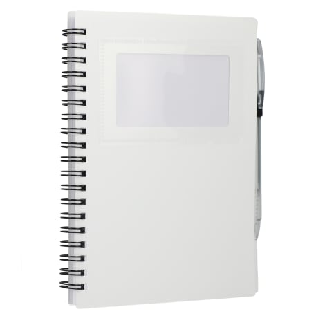 FSC® Recycled 5" x 7" Star Spiral Notebook with Pe 198