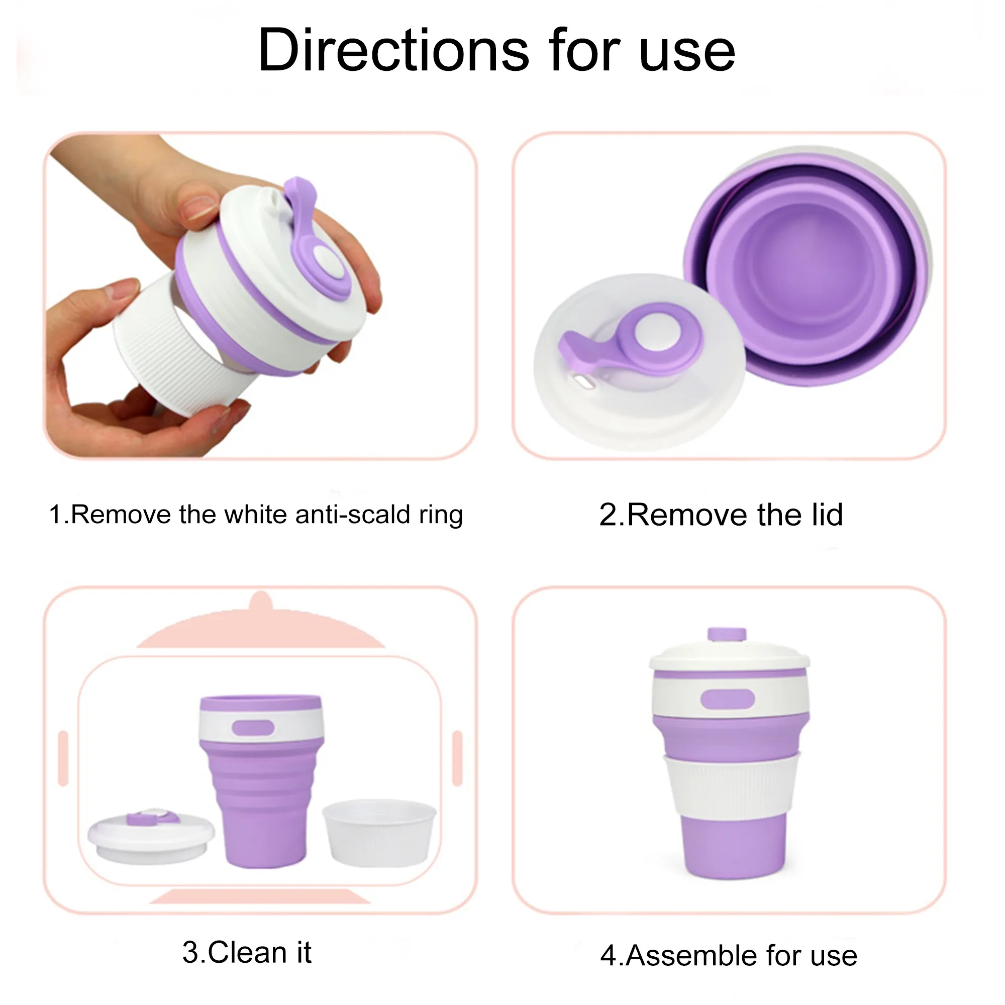 Collapsible Silicone Travel Cup Foldable 4