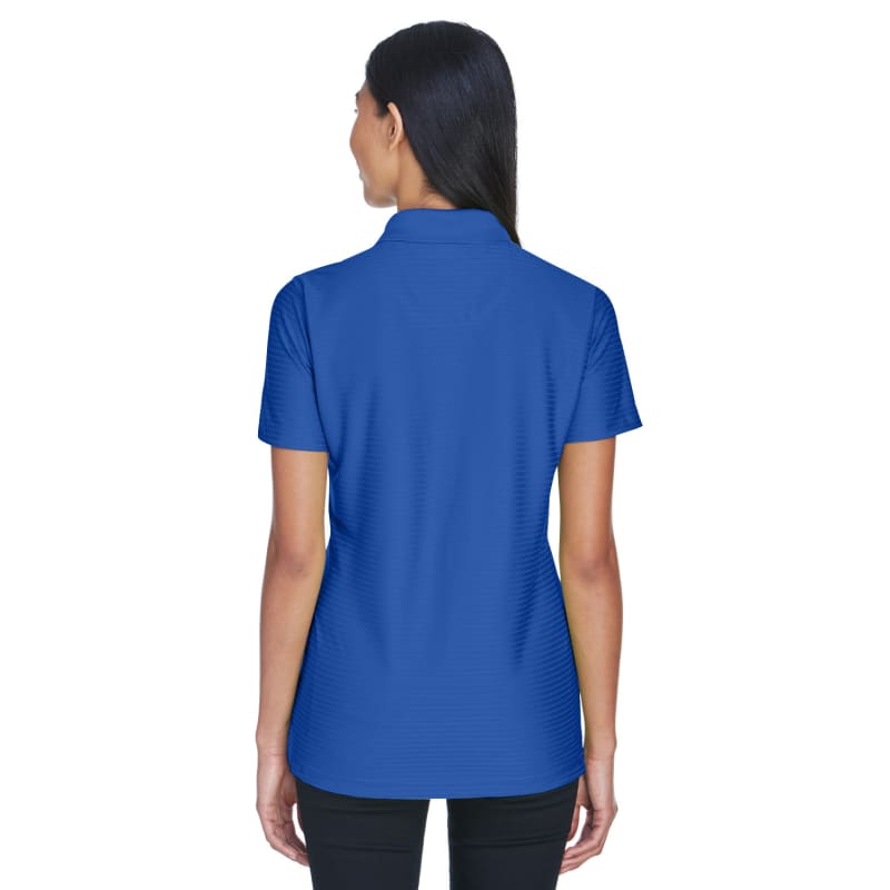 UltraClub Ladies' Cool & Dry Elite Tonal Stripe Performance Polo 3
