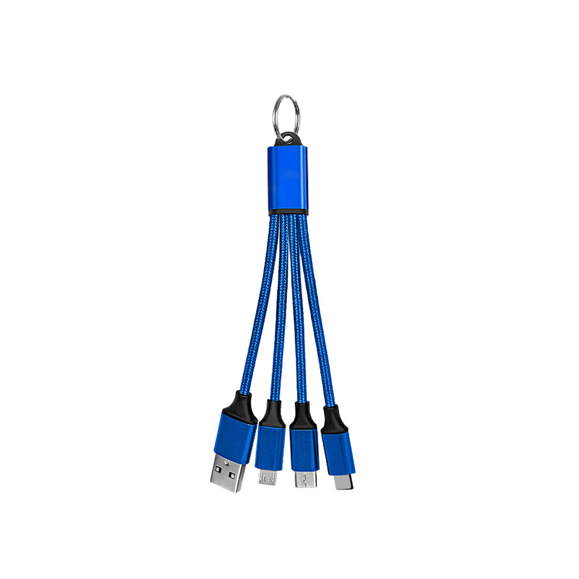 Keyring Compact Charging Cable 5.2" Length Travel Connector 5