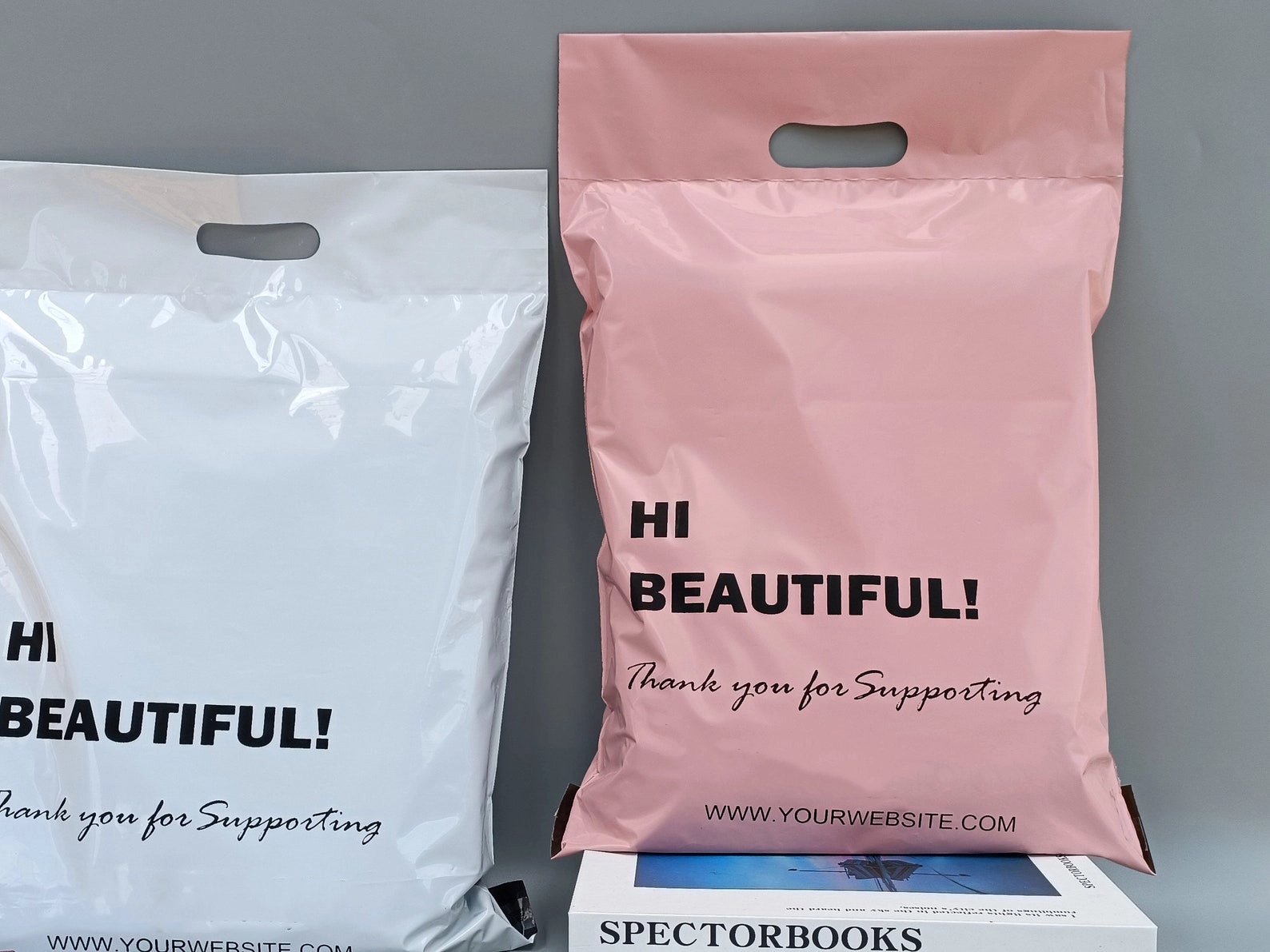10" x13"Custom Poly mailers with handle 1