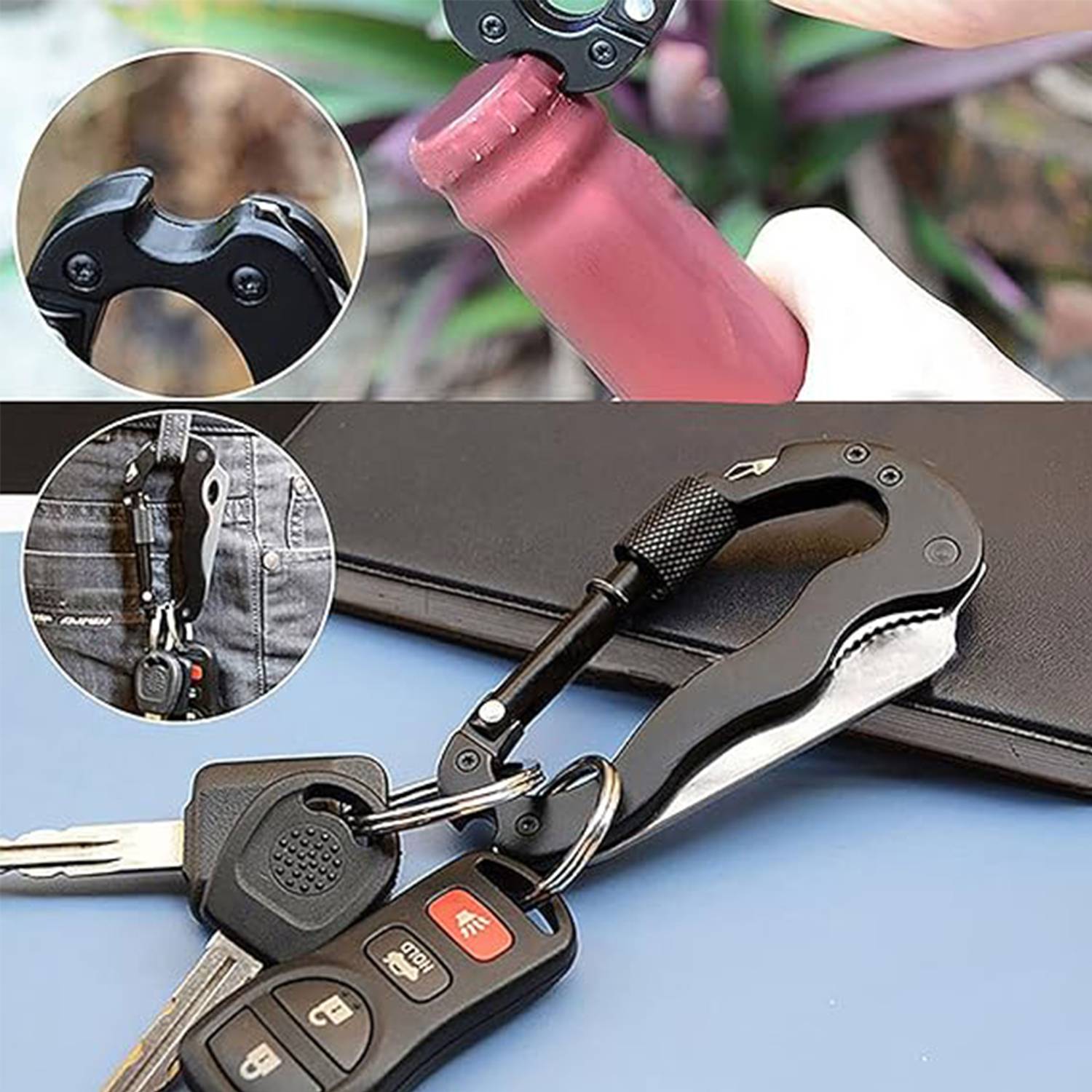 Multifunction Survival Tool Kit Carabiner 5
