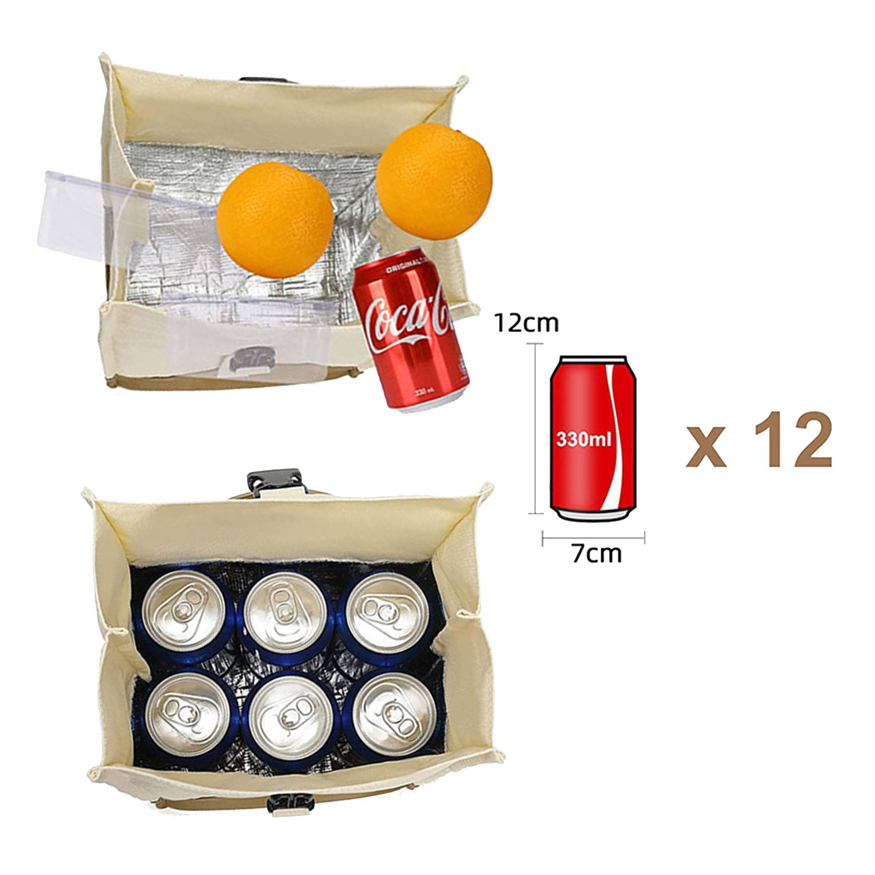 Nylon Insulated Lunch Bag Roll Top 5