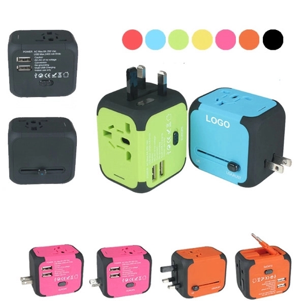 Power Adapter Worldwide for European USA AUS UK 4