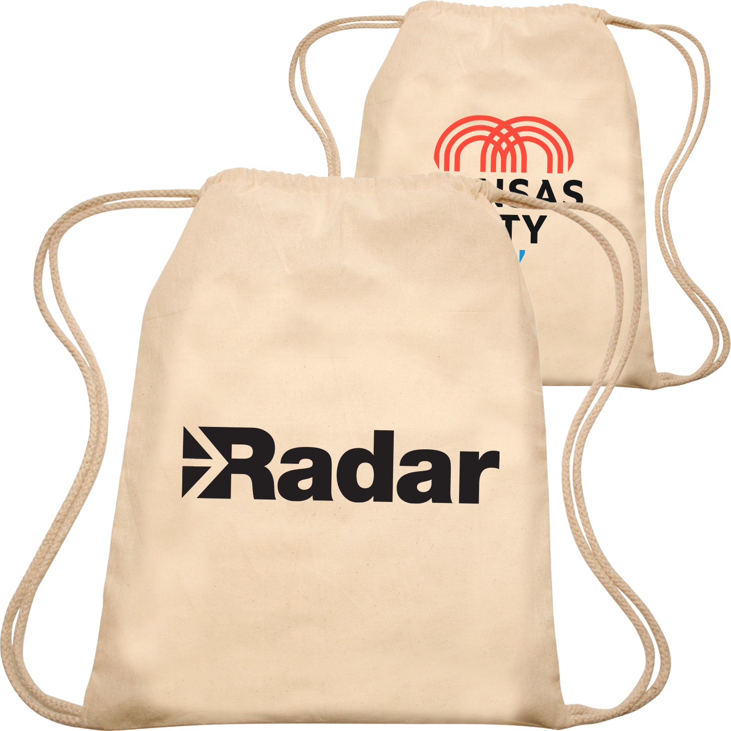Cotton Cinch Up Bag Lightweight Drawstring Backpacks 3