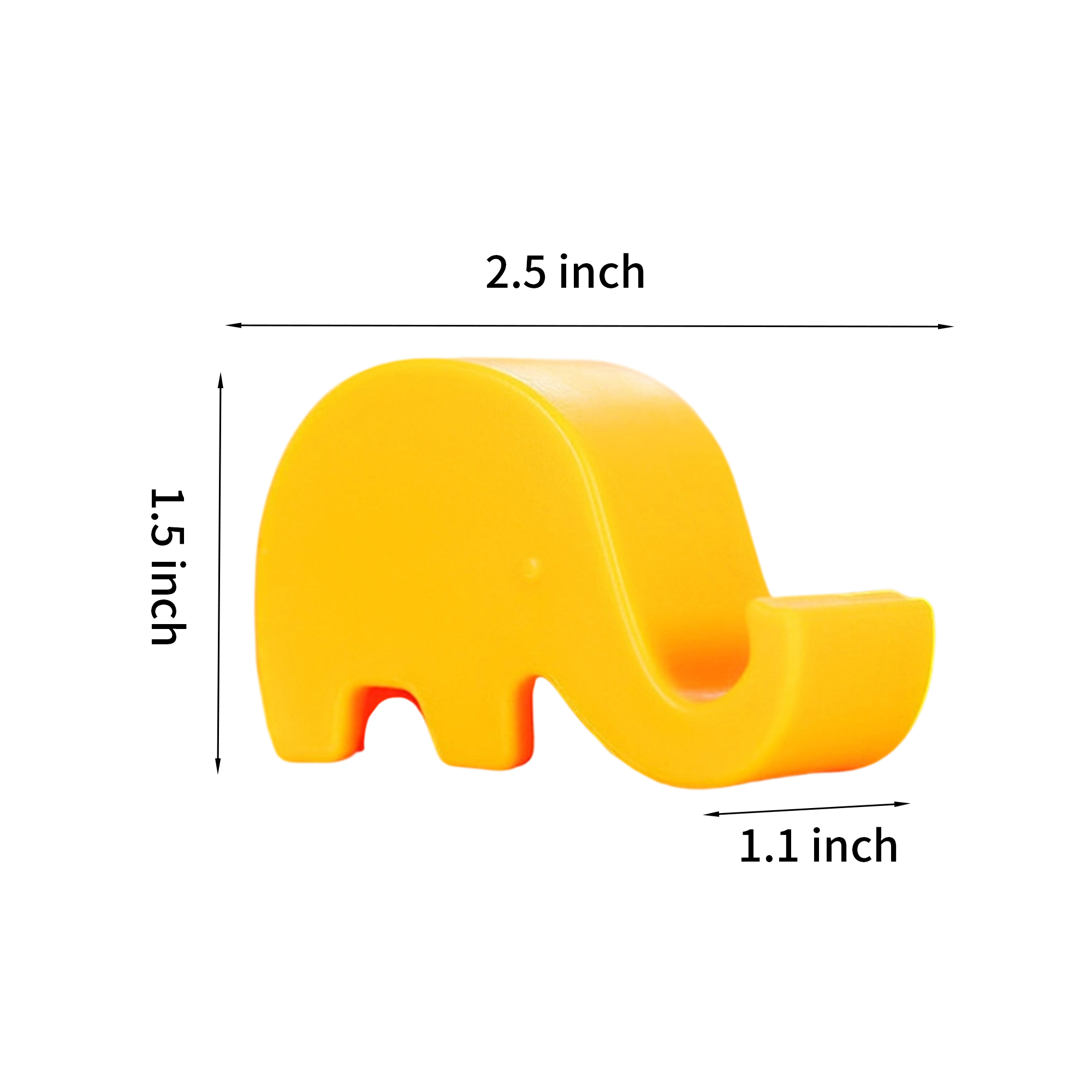 Plastic Baby Elephant Mobile Phone Holder Compact Size 2