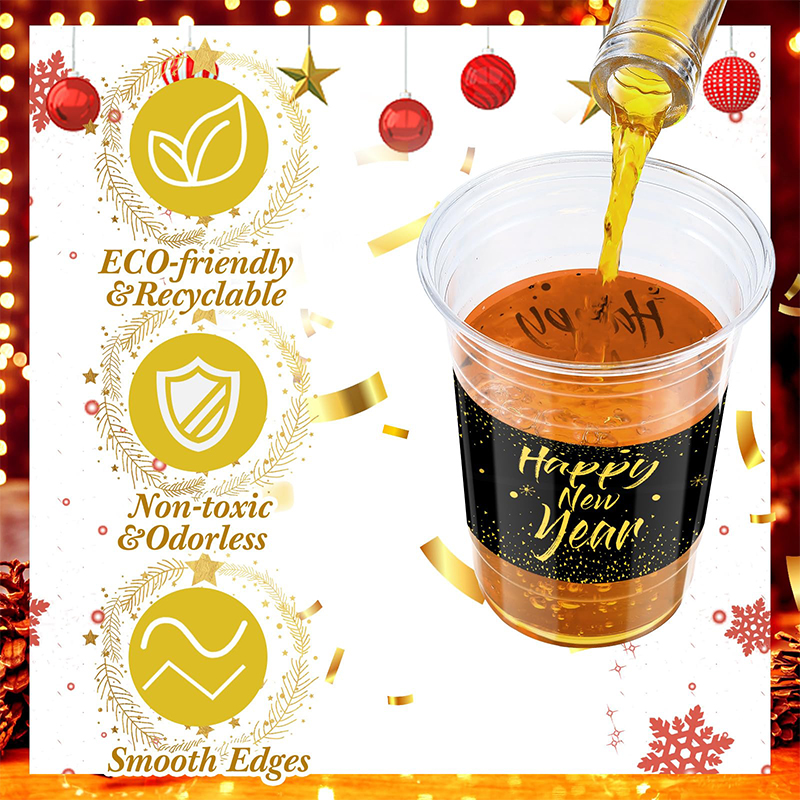 16 oz New Years' Plastic Cup 2