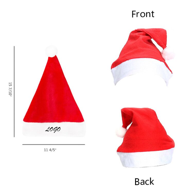 Adult Red ChristmasSanta Claus Hat 2