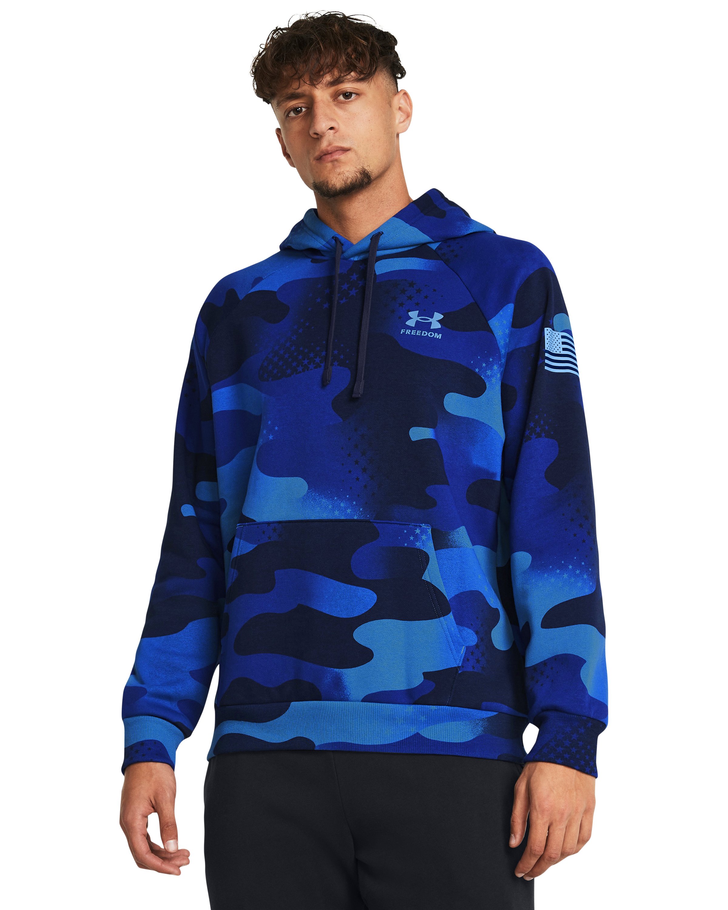 UA Freedom Rival Fleece Amp Men's Hoodie, custom hoodie or sweatshirt with logo imprint 4