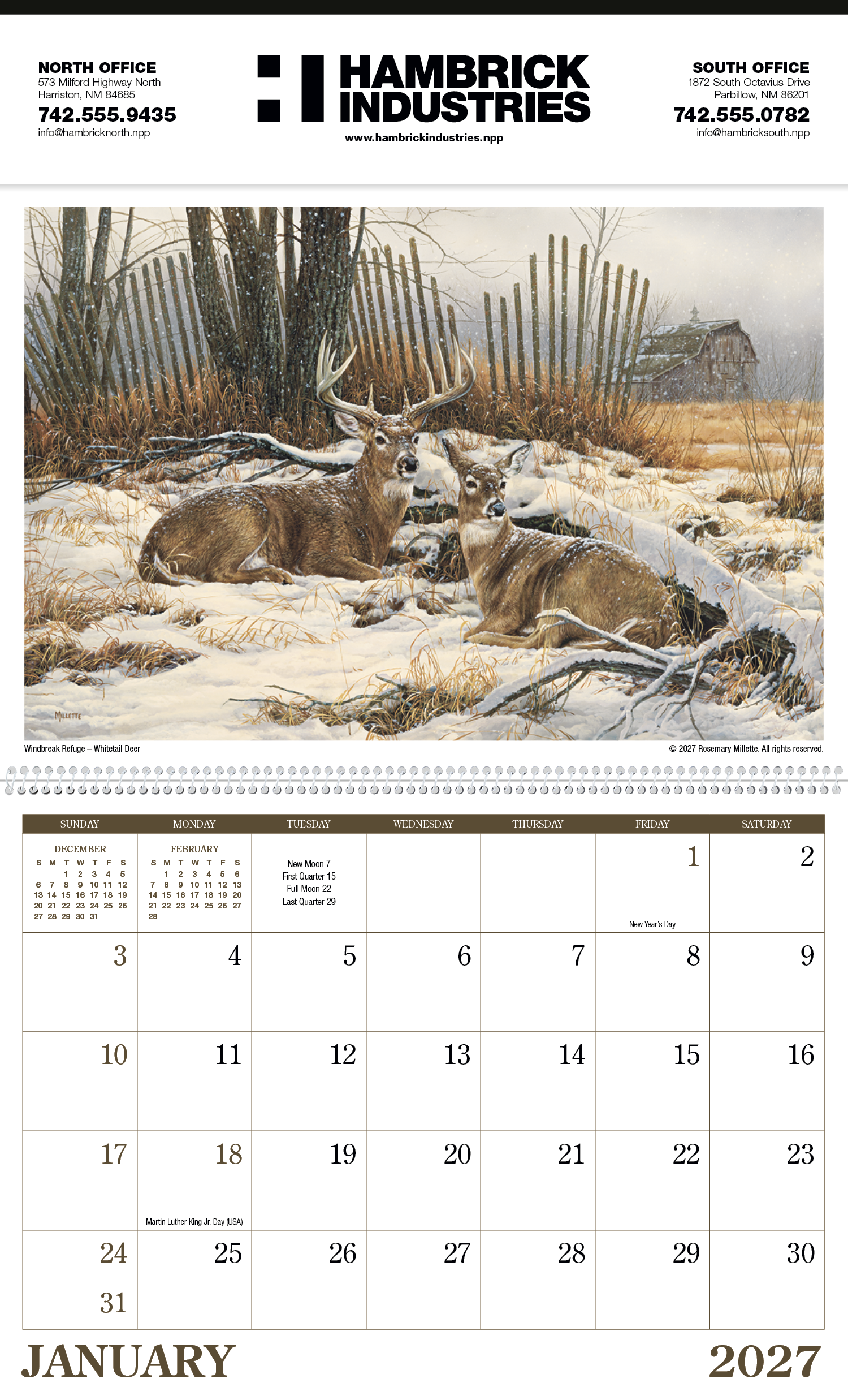 Triumph® Calendars Wildlife Art Calendar 57