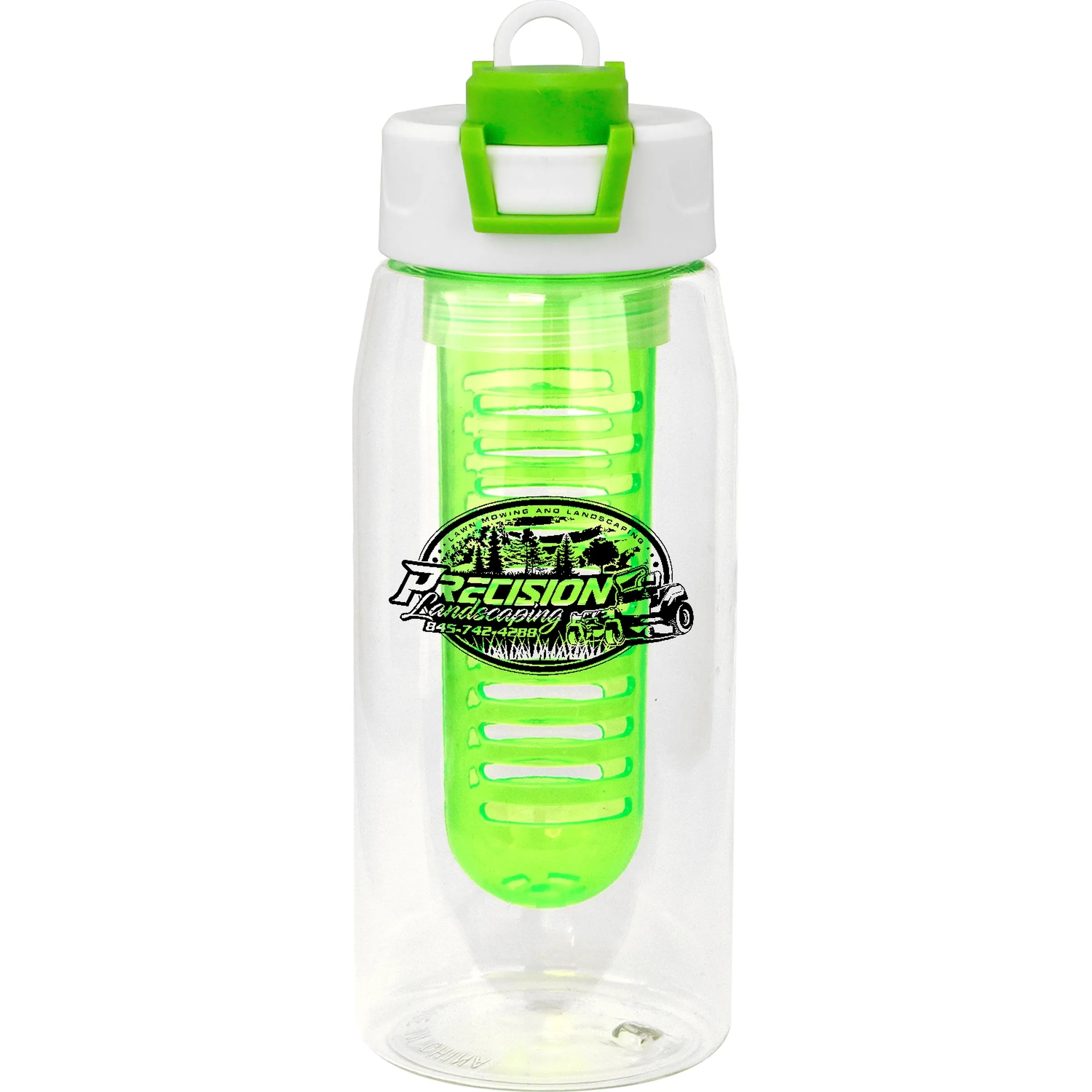 Two Tone Pop Up 25 oz. Recycled Bottle with Infuser 8