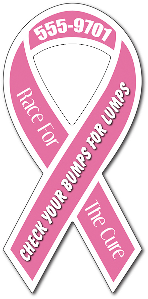 Awareness Magnet - Ribbon Shape (3.8x8) - Outdoor Safe 1