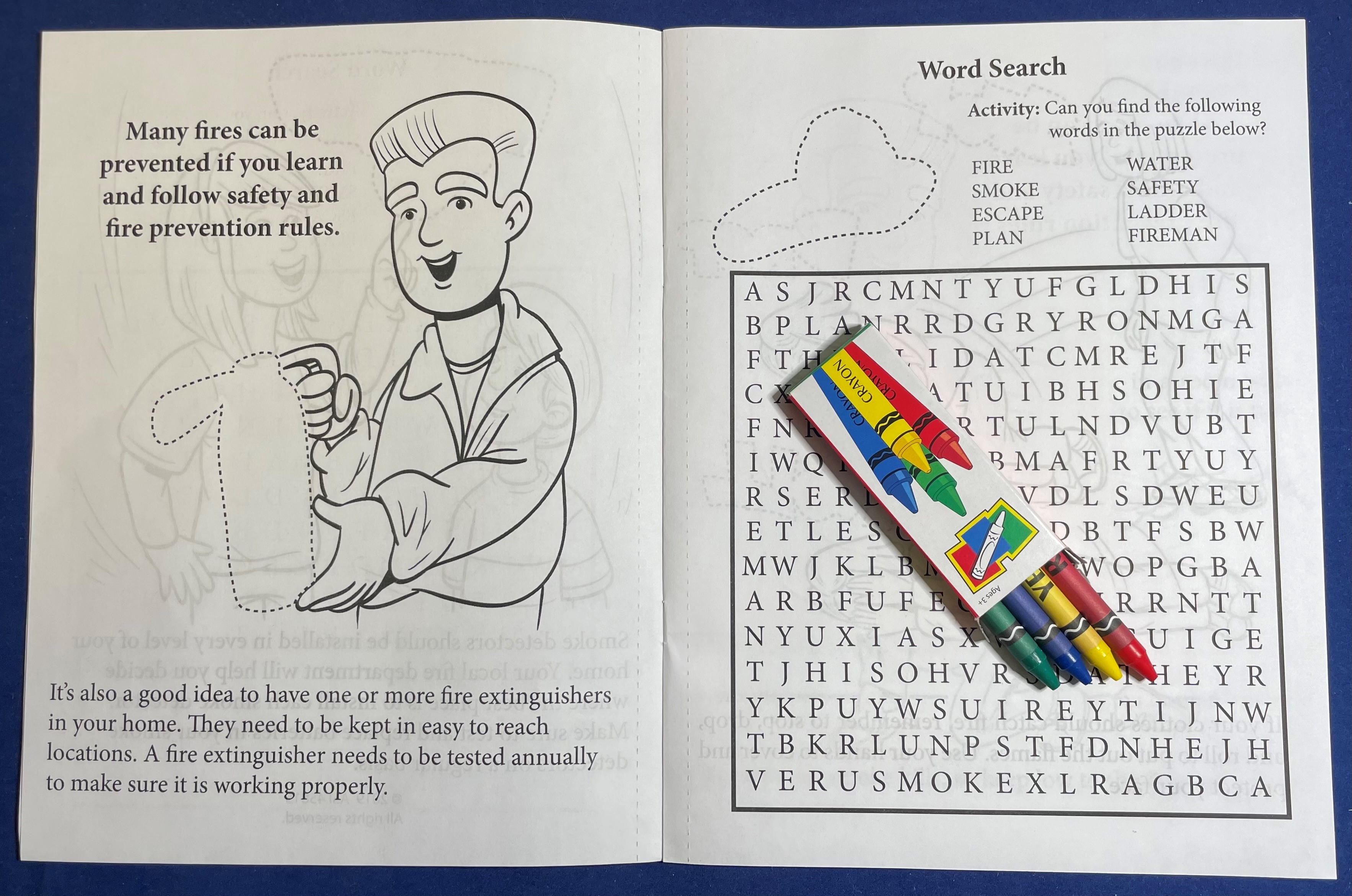 STICKER BOOK SET - Learn About Fire Safety Sticker Book Fun Pack 5