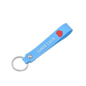 Charming Good Luck PVC Keychain Ring 15