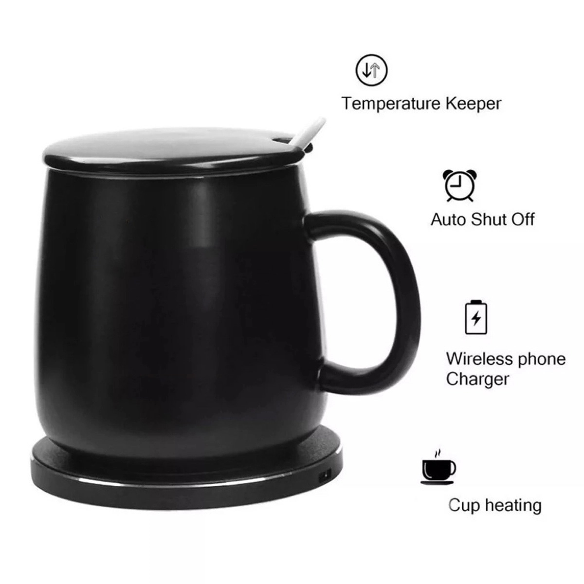 2-In-1 Mug Warmer With Wireless Charger 3