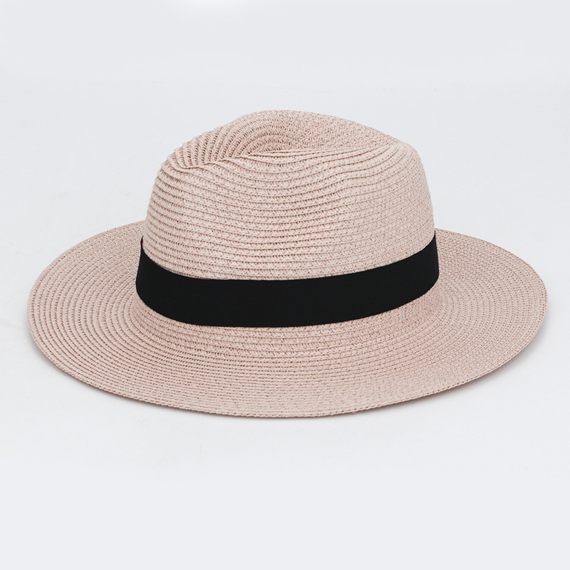 Wide Brim Straw Panama Fedora Beach Sun Hat 10
