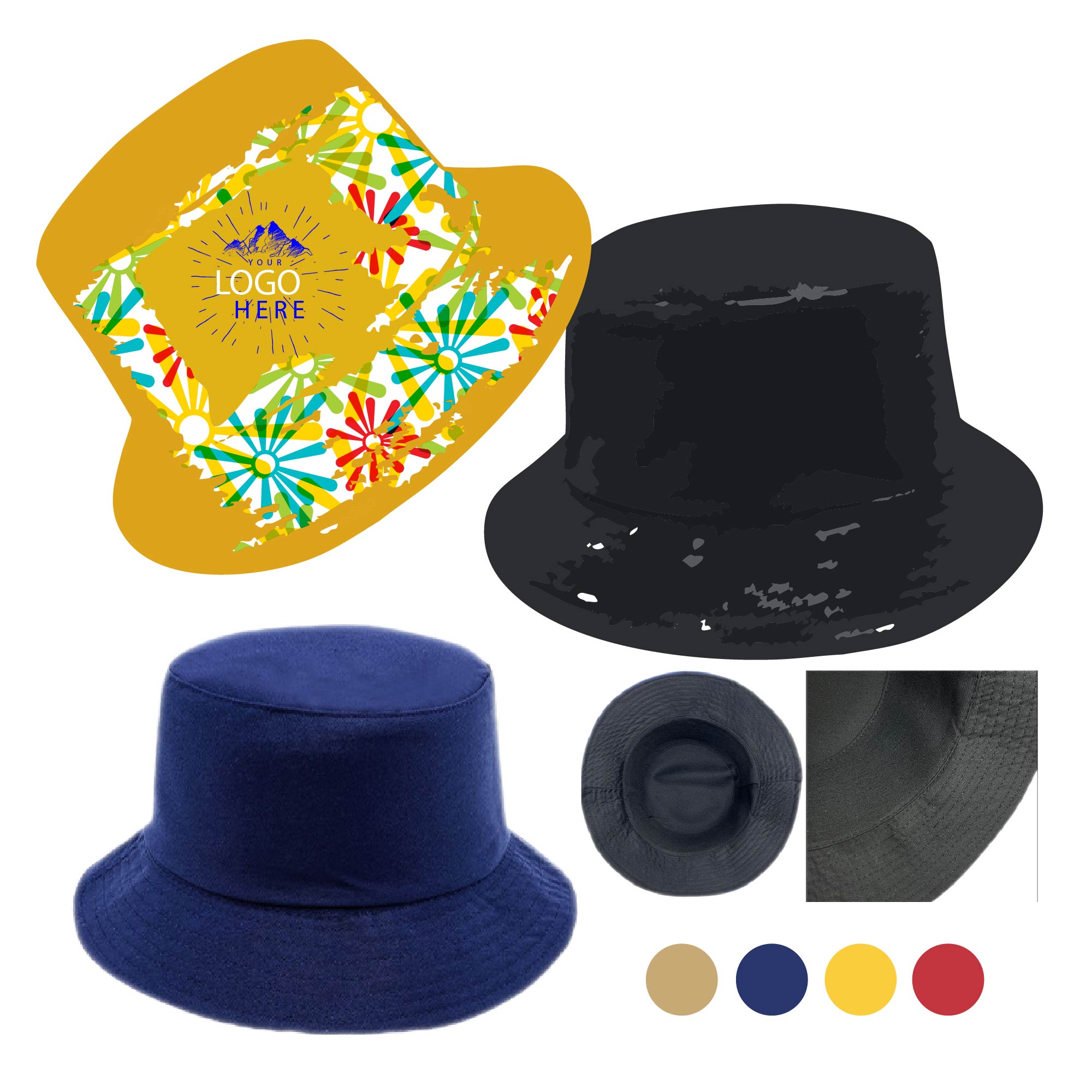 Reversible Bucket Hat Sublimation Fisherman Cap 1