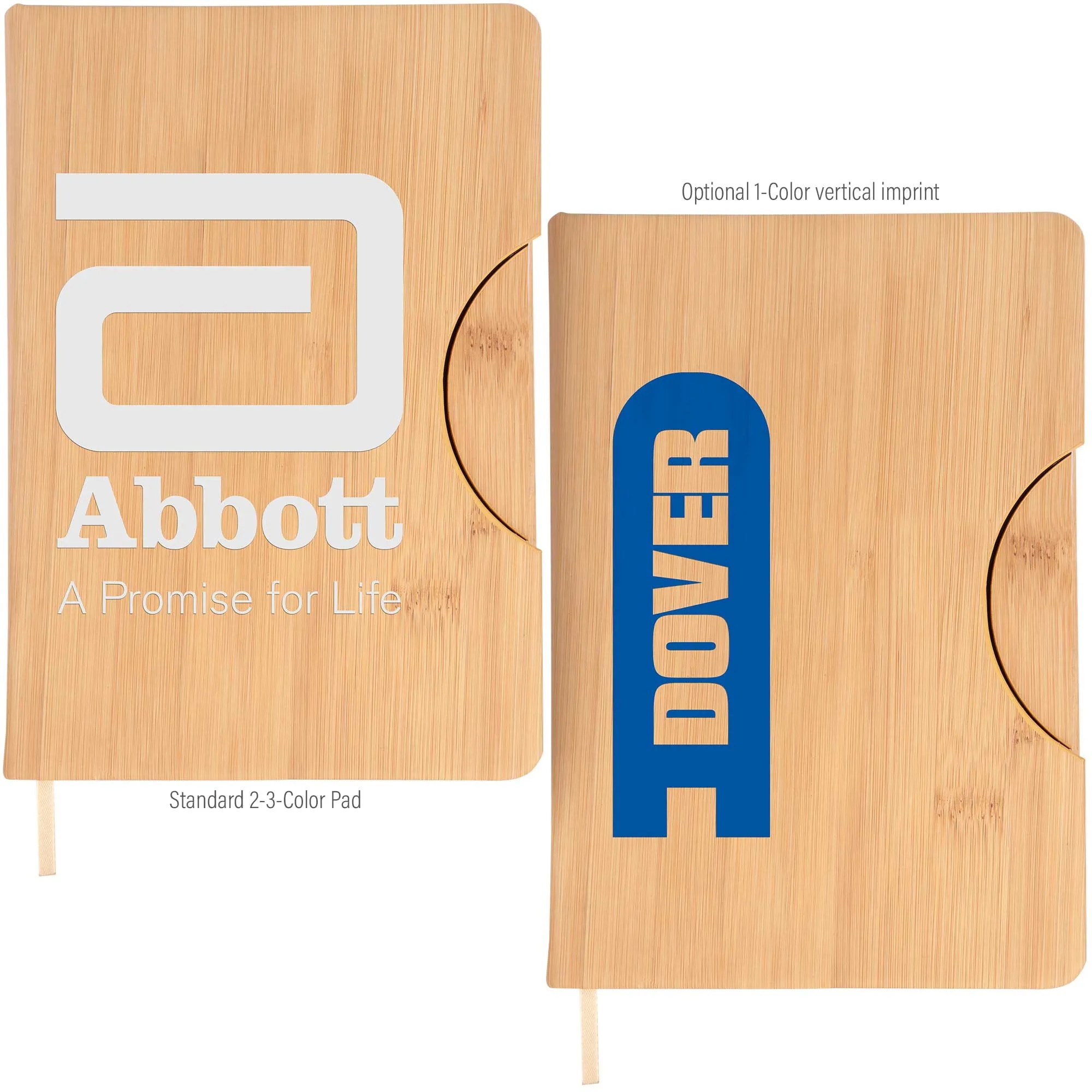 5.8x8.3 Maui Faux Bamboo Notebook with Phone Holder 8