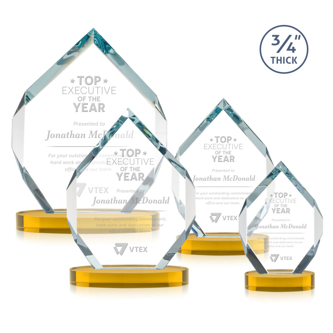 Royal Diamond Award on Alberton Base - Amber 10