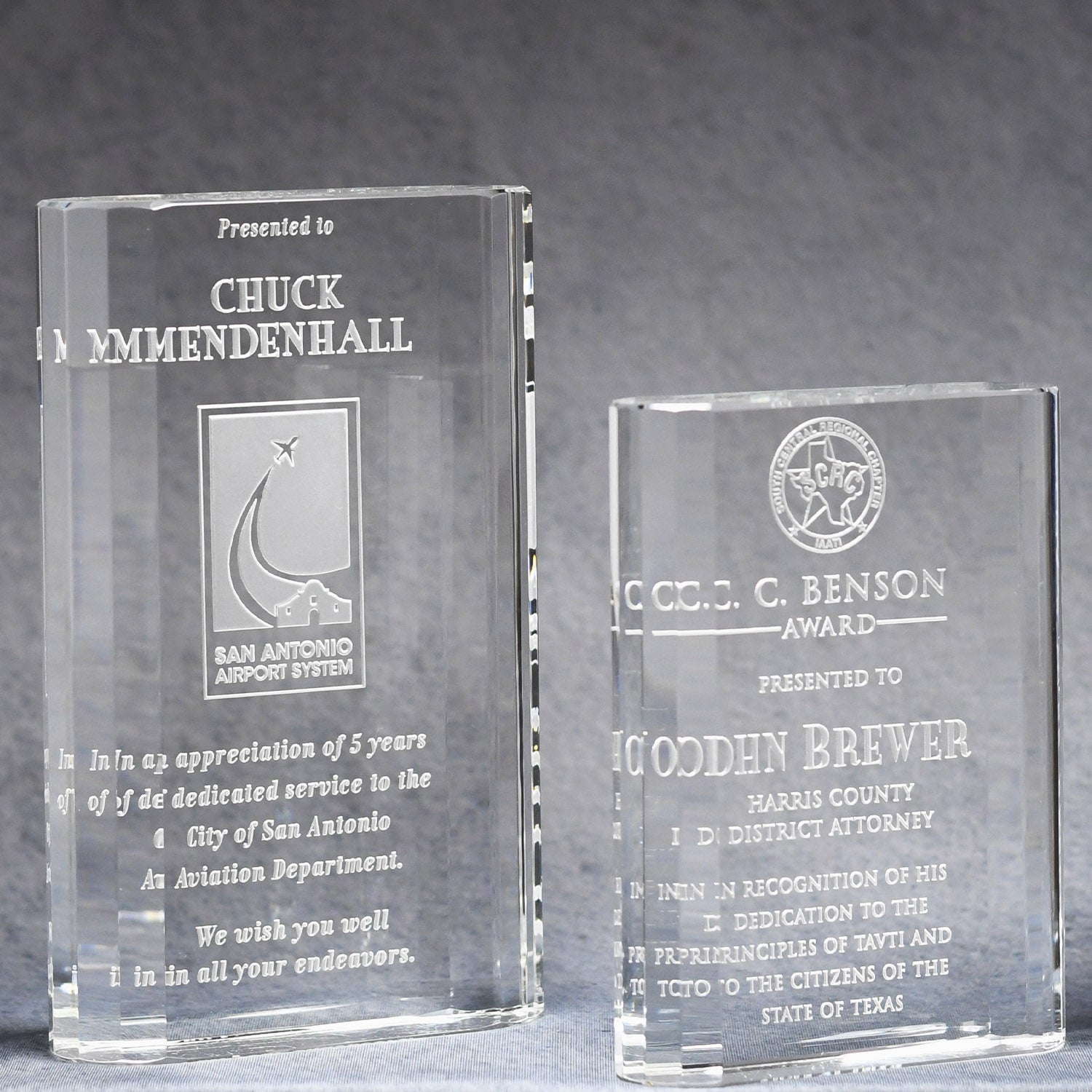 Optic Crystal Merit Award 3
