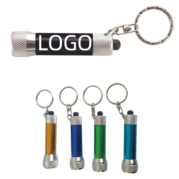 Metal LED Flashlight W/ Keyring 2