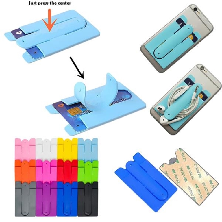 Silicone Phone Wallet With Stand 2