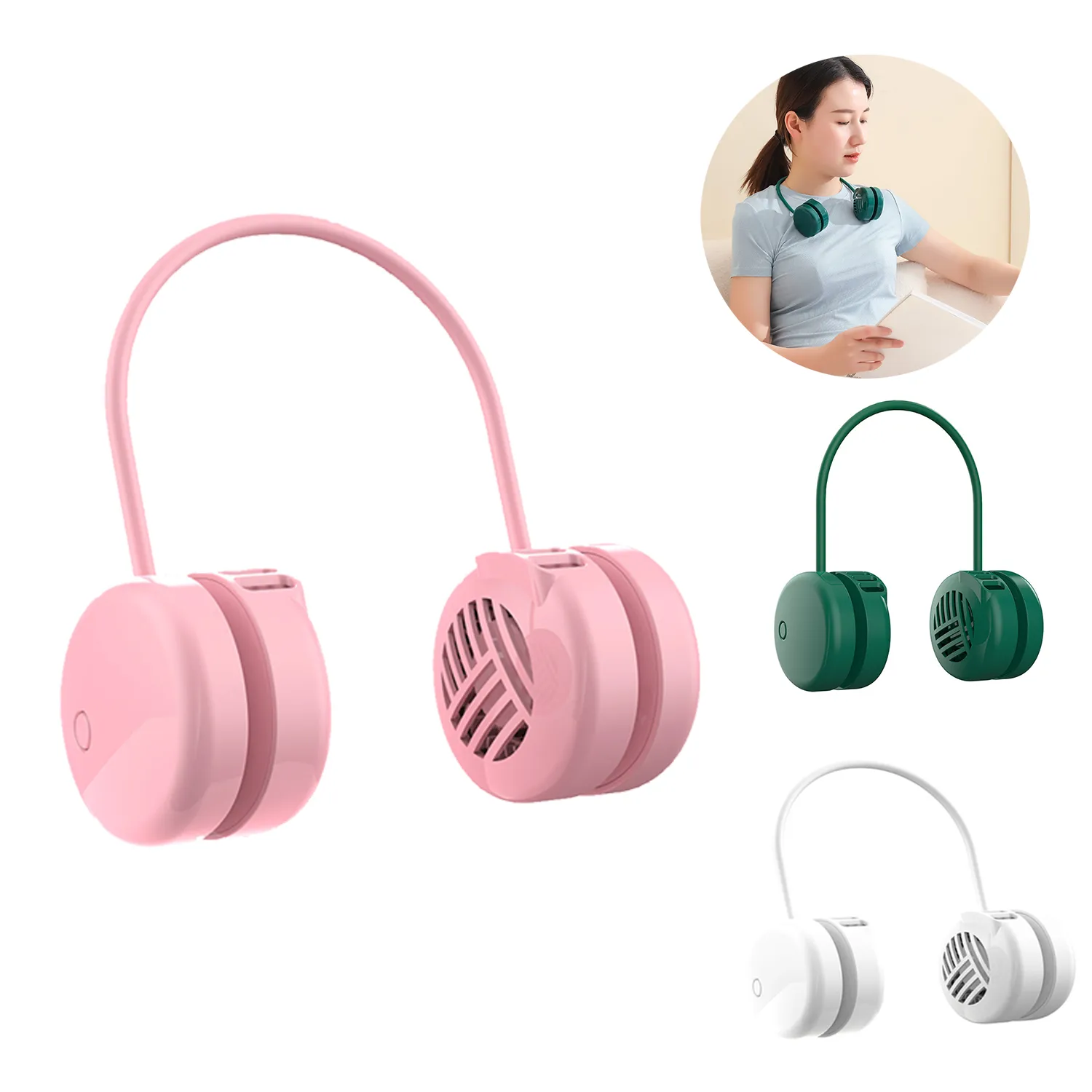 Portable USB Hanging Neck Fan 3
