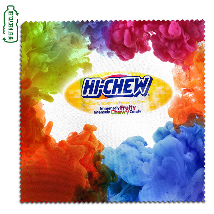 "CLEANSCREEN FULL COLOR XL" - 8" X 8" Full Color Sublimation Recycled RPET Polyester Microfiber Clea 2