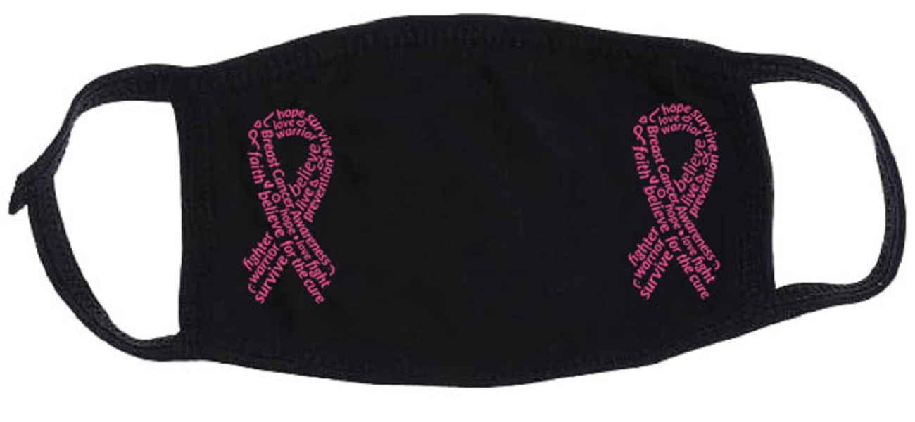 Breast Cancer Awareness 3-Ply Cotton Face Masks 1