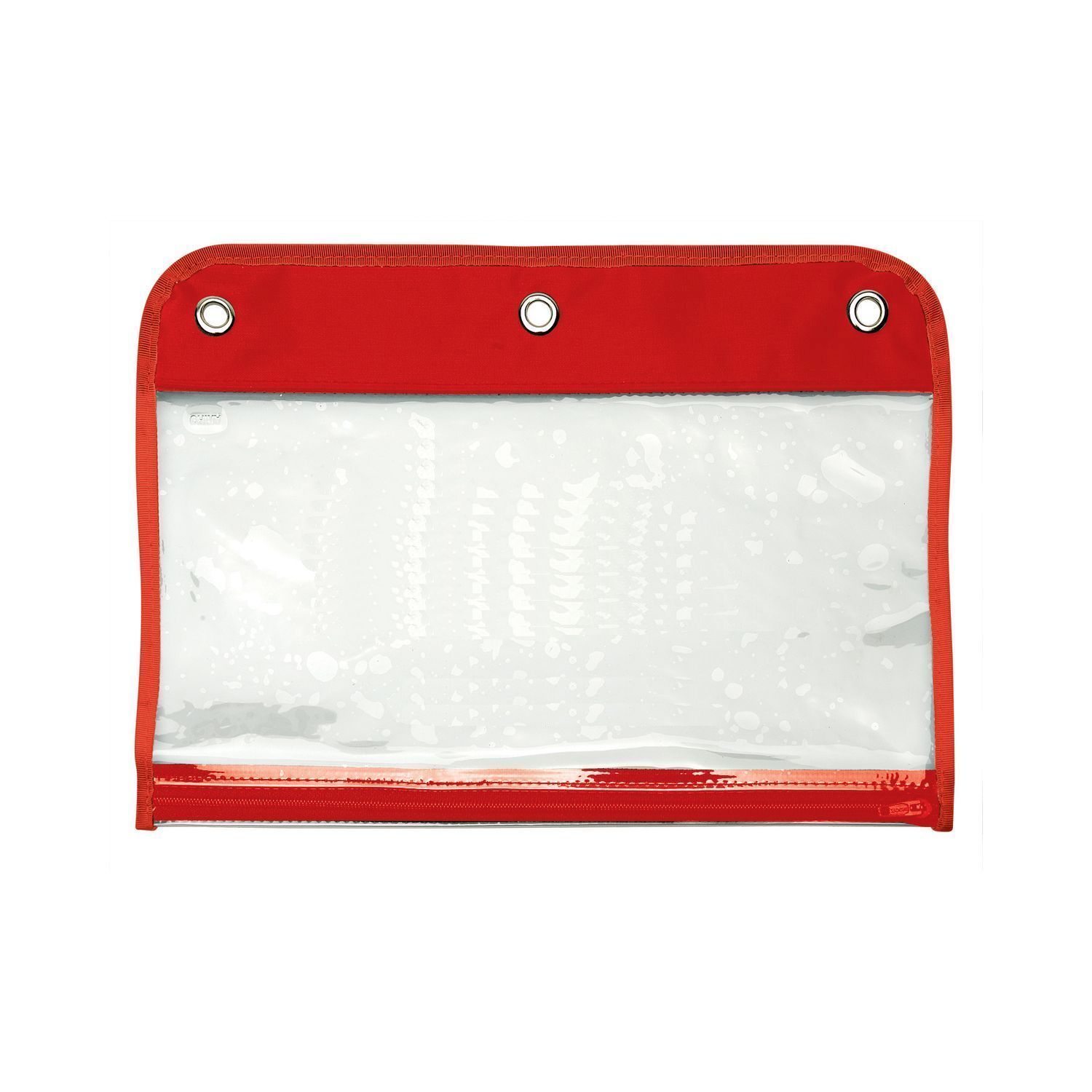 Zippered Portfolio Pouch W/Three Holes 6