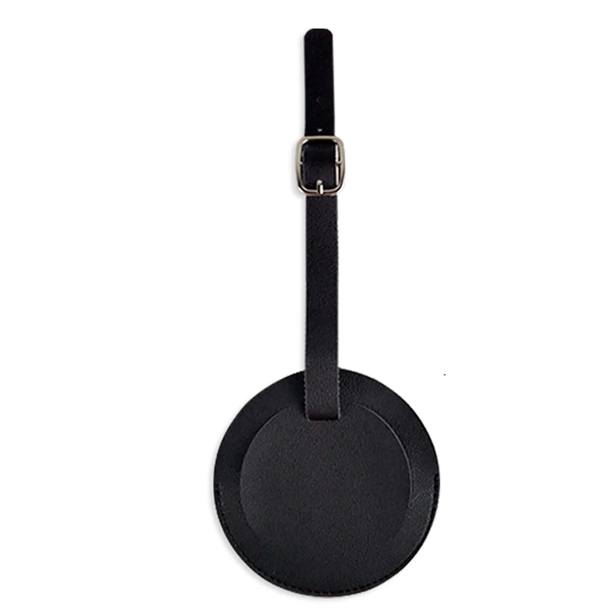 Round PU Leather Luggage Tag 3