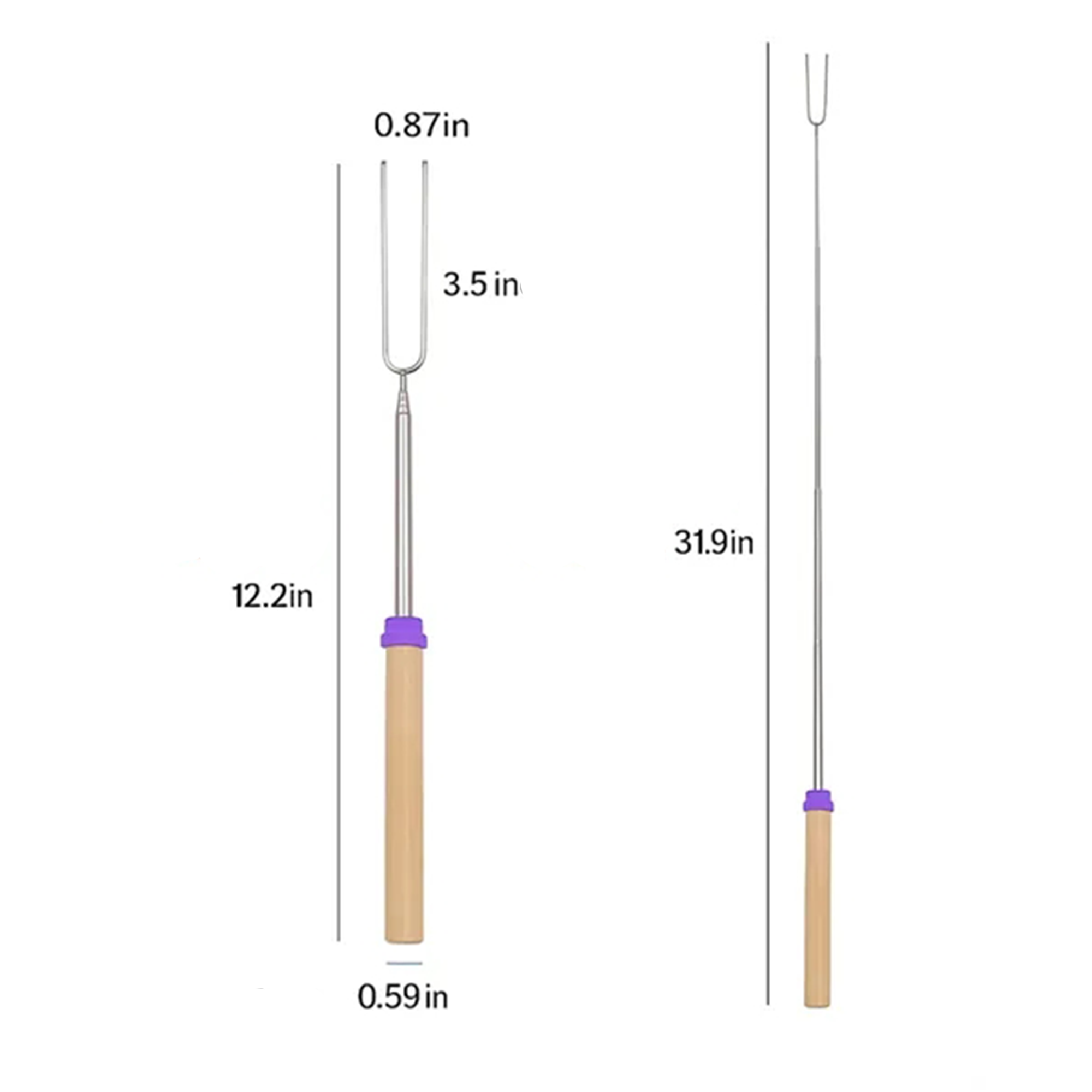 Adjustable Grill Fork 6