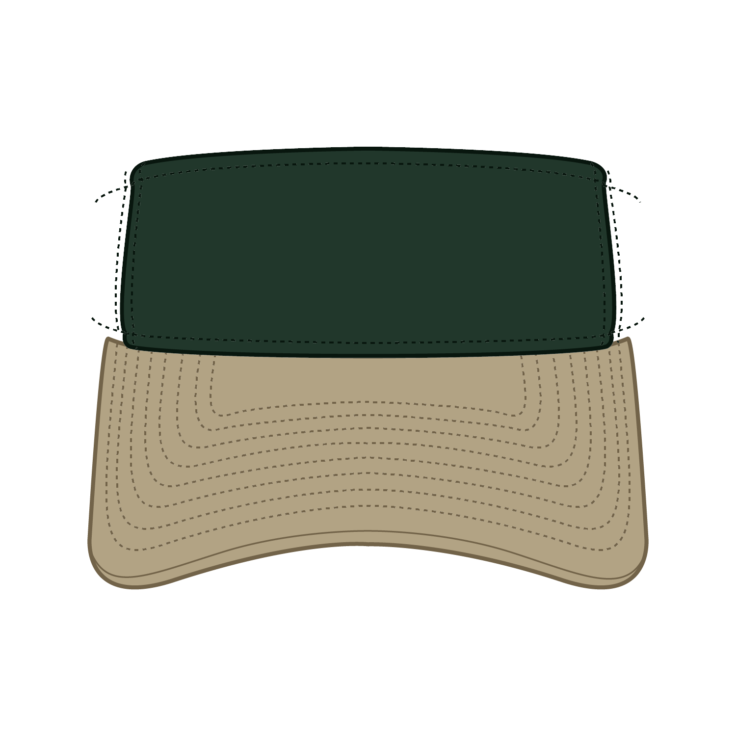 OTTO CAP® OTTO FLEX® Fitted Sun Visor 3