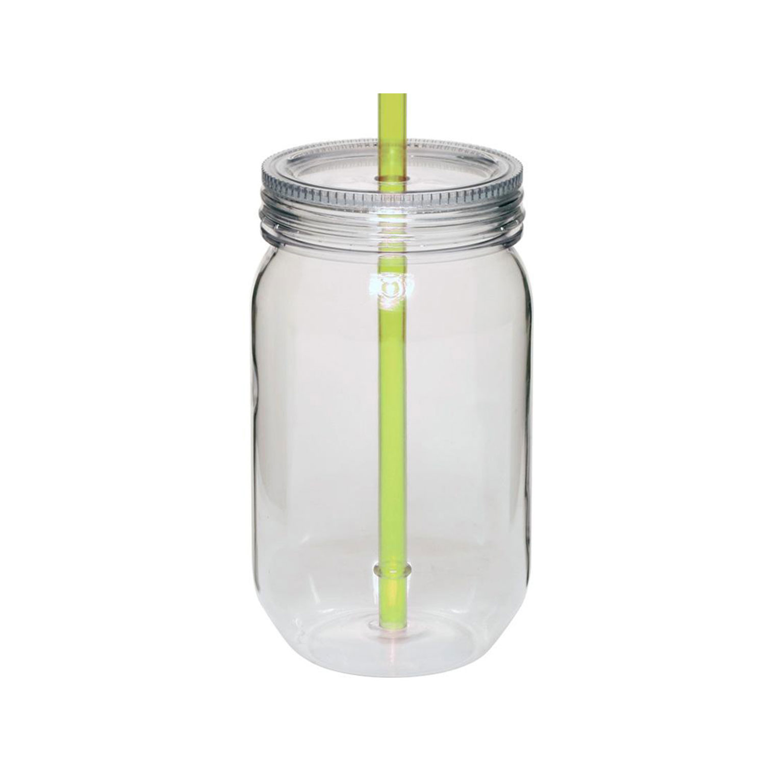 Plastic Mason Jar with Straw, 24 oz. 4