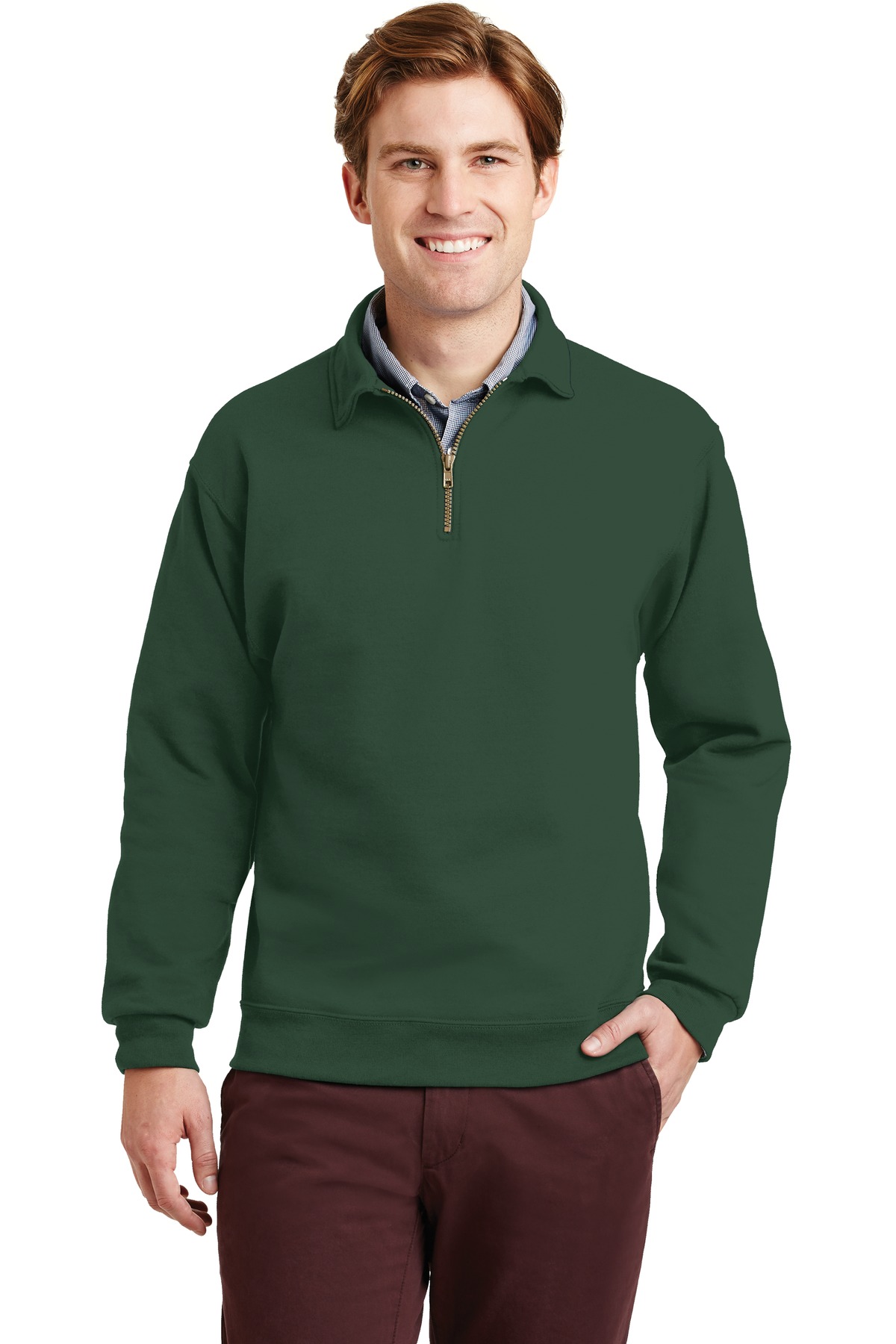 Jerzees Super Sweats NuBlend - 1/4-Zip Sweatshirt with Cadet Collar. 4528M 13