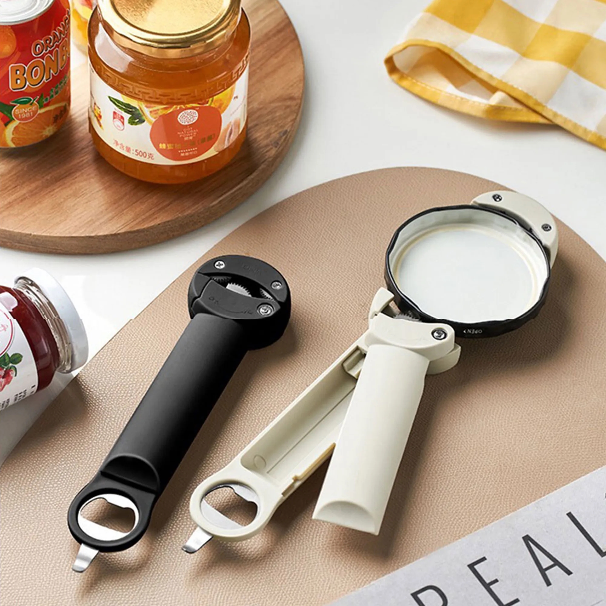 Versatile Magnetic Can Opener Jar Lid Opener For Cap 6
