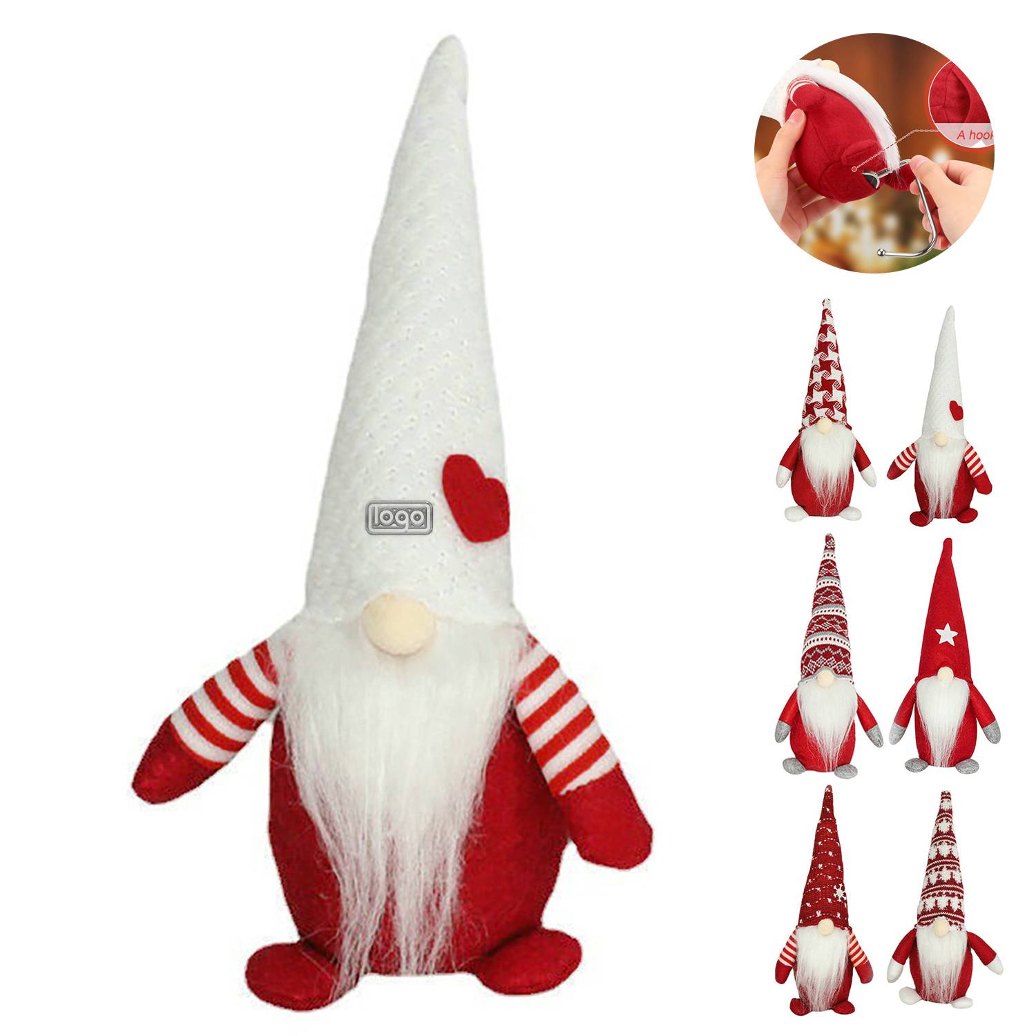 Rudolph Christmas Ornament w/ Stocking Holder 3